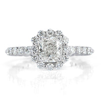 2.45ct Cushion Cut Diamond Engagement Ring