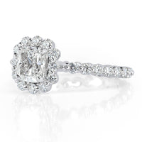 2.45ct Cushion Cut Diamond Engagement Ring