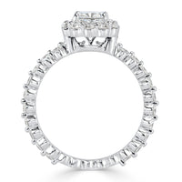 2.45ct Cushion Cut Diamond Engagement Ring