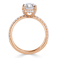 3.06ct Old Mine Cut Diamond Engagement Ring