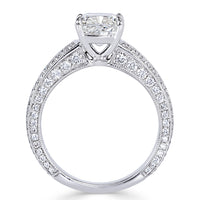2.90ct Cushion Cut Diamond Engagement Ring