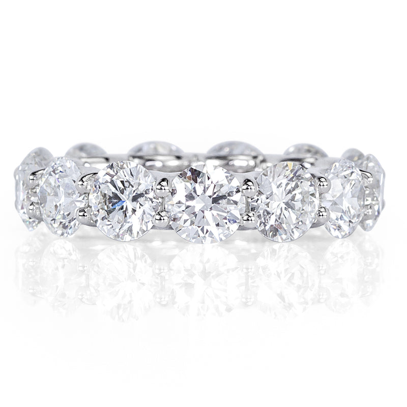 6.55ct Round Brilliant Cut Diamond Eternity Band in Platinum