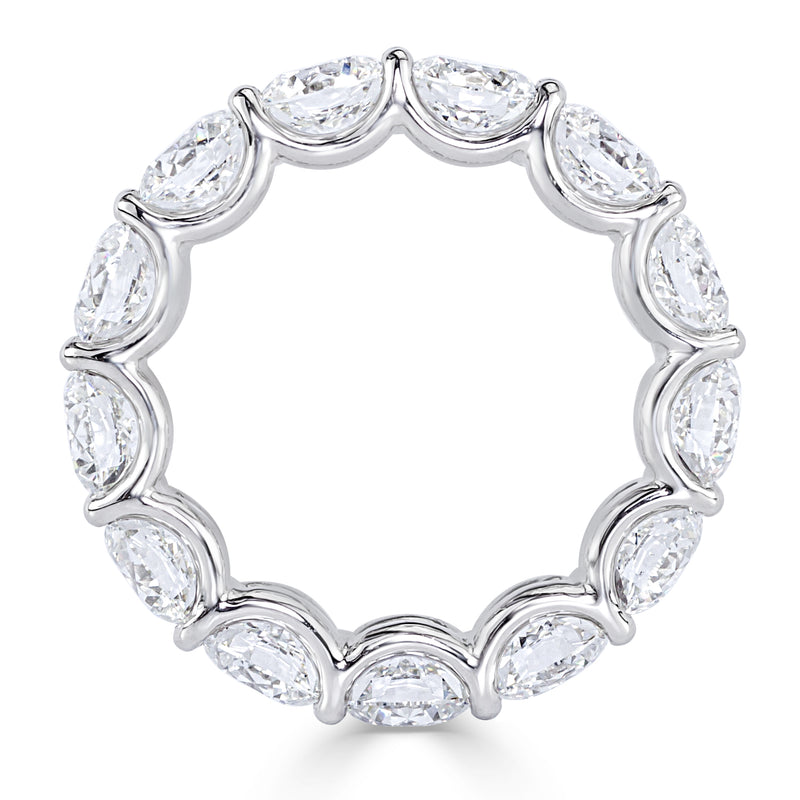 6.55ct Round Brilliant Cut Diamond Eternity Band in Platinum