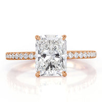 2.80ct Radiant Cut Diamond Engagement Ring
