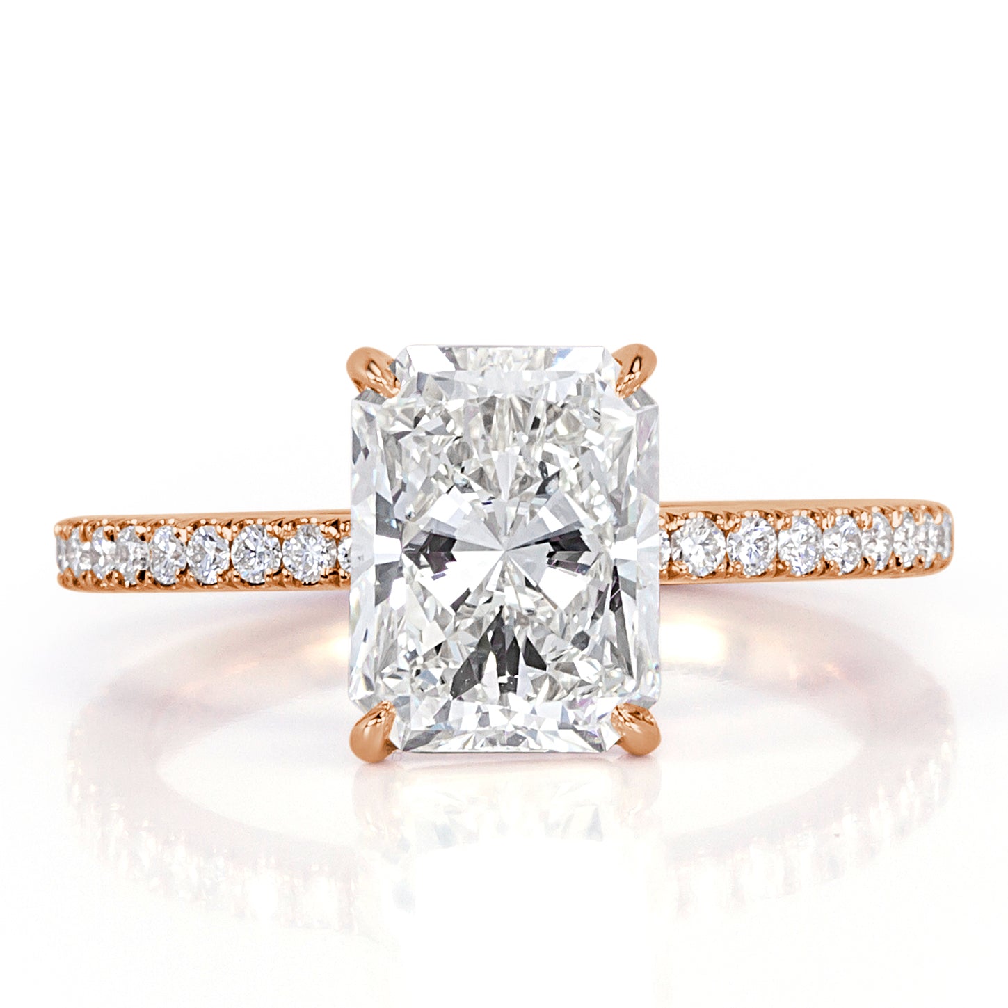 2.80ct Radiant Cut Diamond Engagement Ring