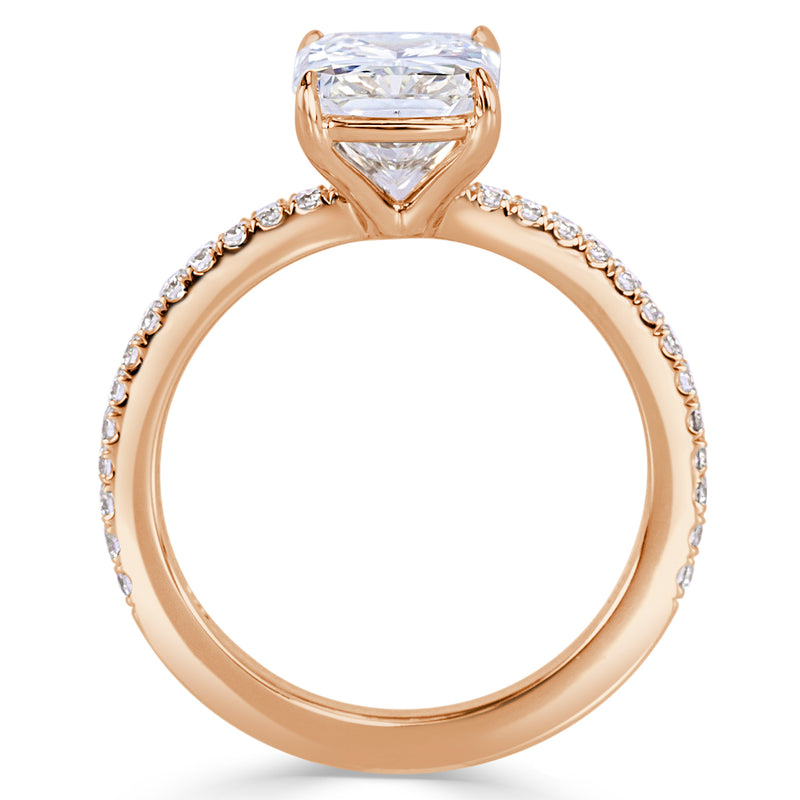 2.80ct Radiant Cut Diamond Engagement Ring