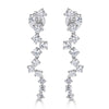 2.11ct Round Brilliant Cut Diamond Dangle Earrings