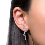 2.11ct Round Brilliant Cut Diamond Dangle Earrings