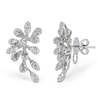 2.46ct Diamond Cluster Earrings