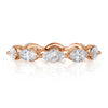 1.95ct Marquise Cut Diamond Eternity Band in 18k Rose Gold