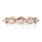 1.95ct Marquise Cut Diamond Eternity Band in 18k Rose Gold