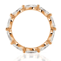 1.95ct Marquise Cut Diamond Eternity Band in 18k Rose Gold