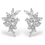 2.09ct Diamond Cluster Earrings
