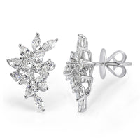 2.09ct Diamond Cluster Earrings