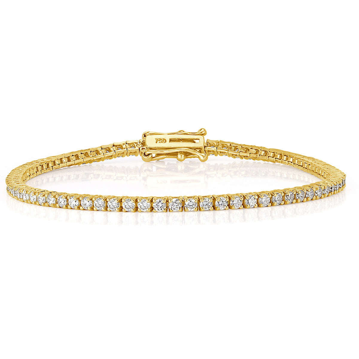 2.28ct Round Brilliant Cut Diamond Tennis Bracelet