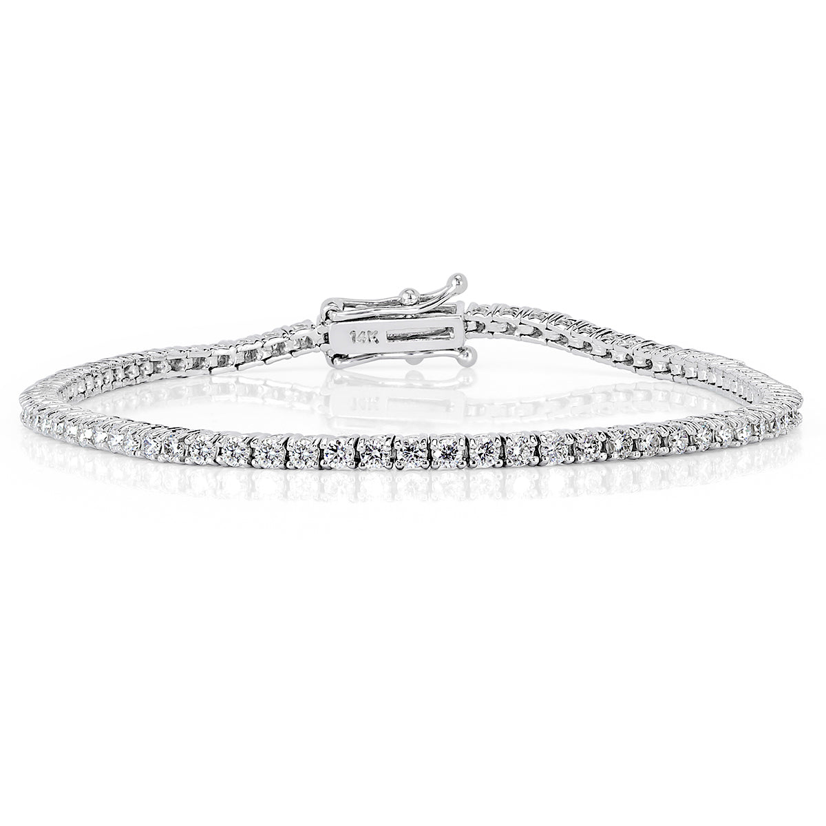 2.27ct Round Brilliant Cut Diamond Tennis Bracelet