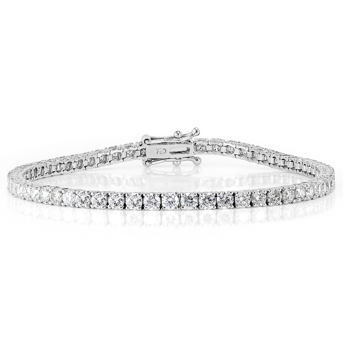 5.10ct Round Brilliant Cut Diamond Tennis Bracelet