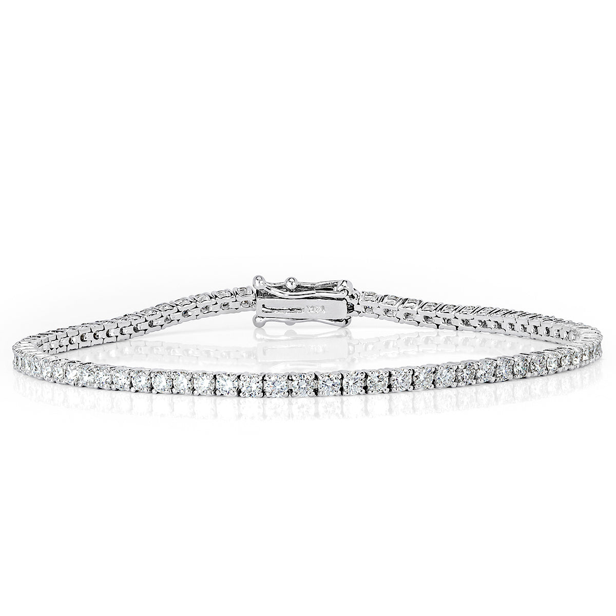 3.59ct Round Brilliant Cut Diamond Tennis Bracelet