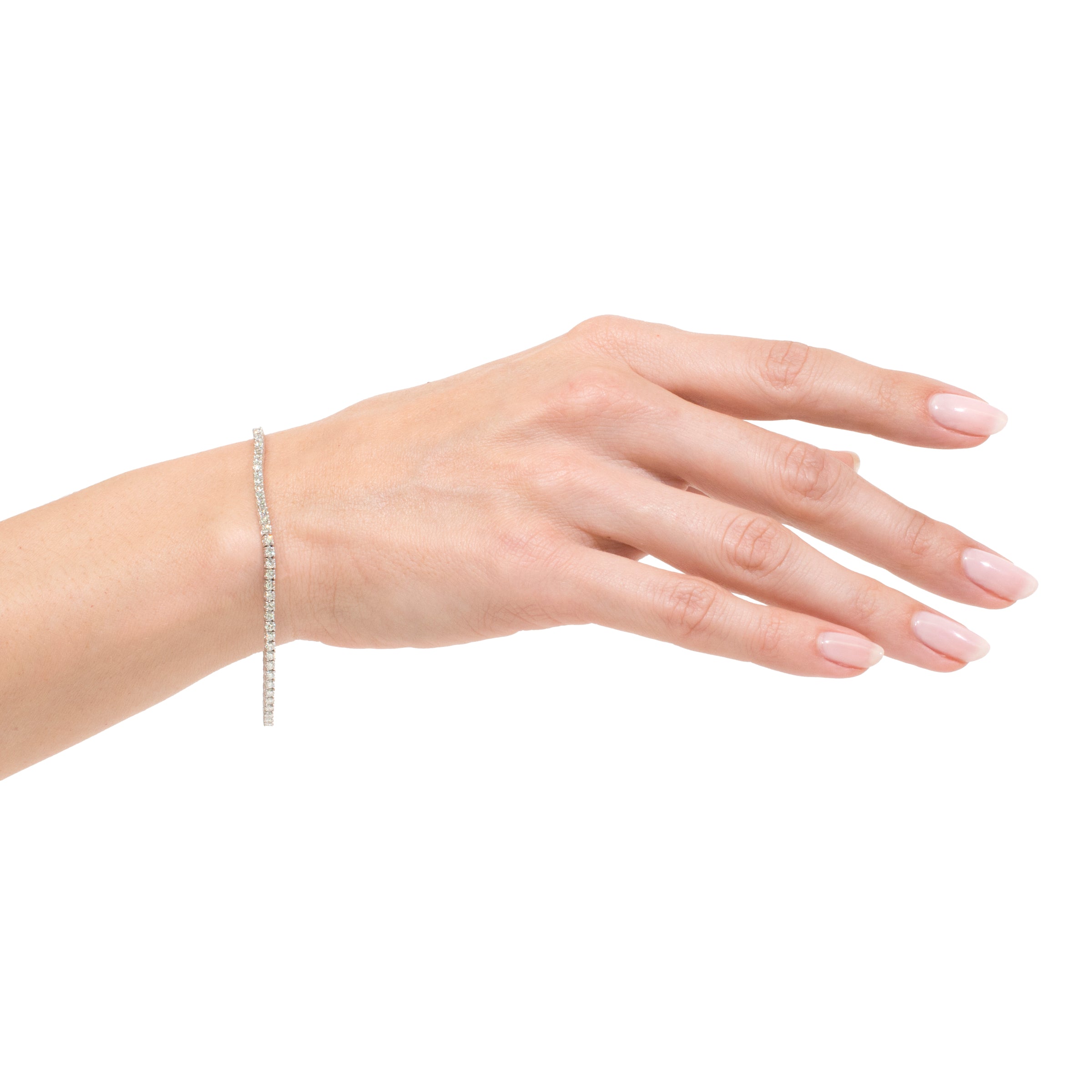 3.59ct Round Brilliant Cut Diamond Tennis Bracelet