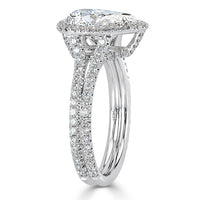 2.32ct Pear Shaped Diamond Engagement Ring