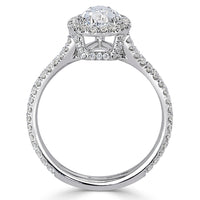 2.32ct Pear Shaped Diamond Engagement Ring
