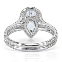 2.32ct Pear Shaped Diamond Engagement Ring