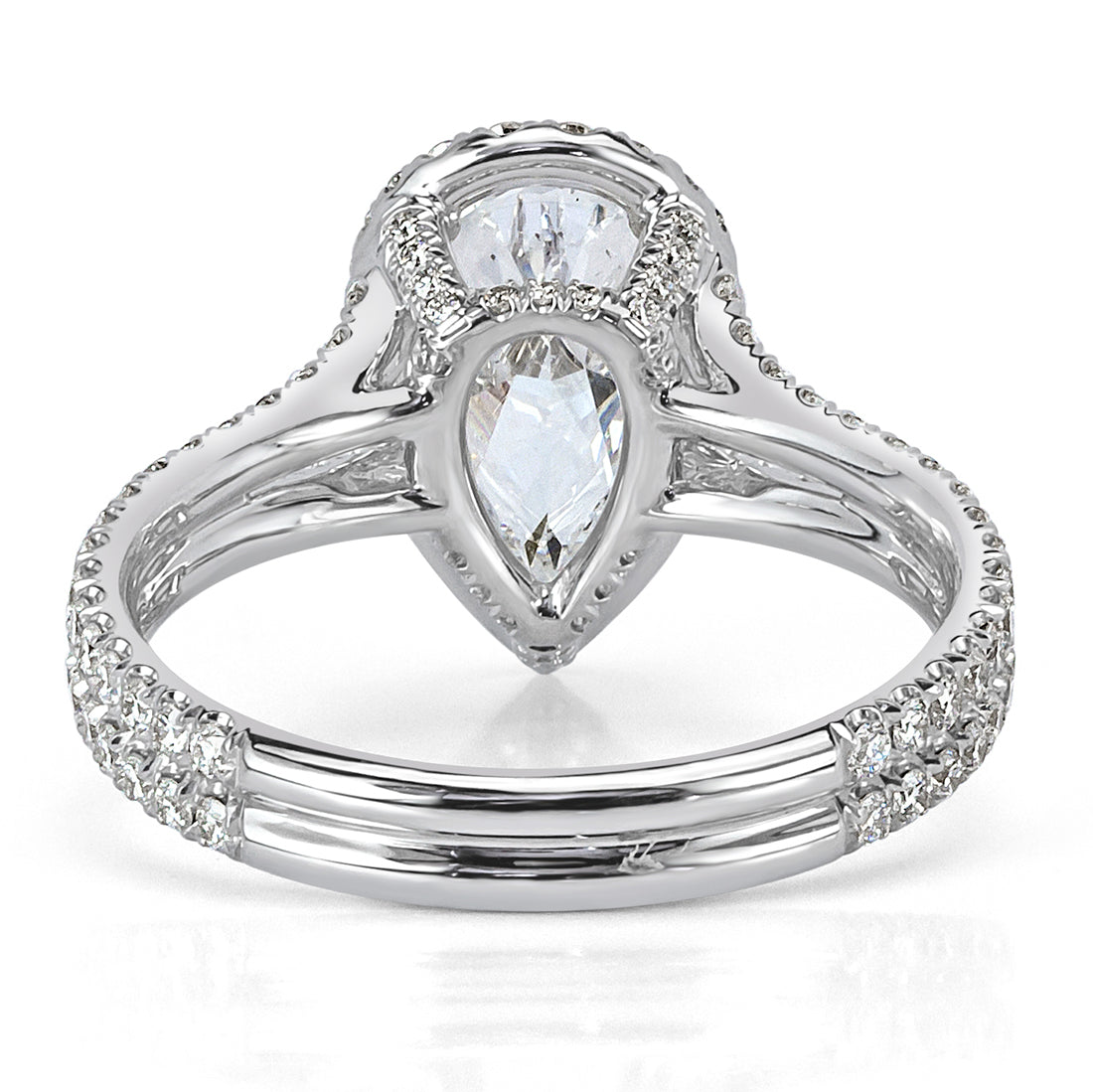 2.32ct Pear Shaped Diamond Engagement Ring