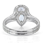 2.32ct Pear Shaped Diamond Engagement Ring