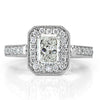 1.63ct Radiant Cut Diamond Wedding Set