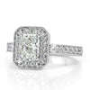 1.63ct Radiant Cut Diamond Wedding Set