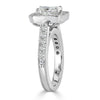 1.63ct Radiant Cut Diamond Wedding Set