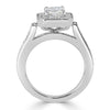 1.63ct Radiant Cut Diamond Wedding Set