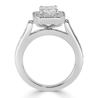 1.63ct Radiant Cut Diamond Wedding Set