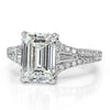3.20ct Emerald Cut Diamond Engagement Ring