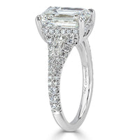 3.20ct Emerald Cut Diamond Engagement Ring