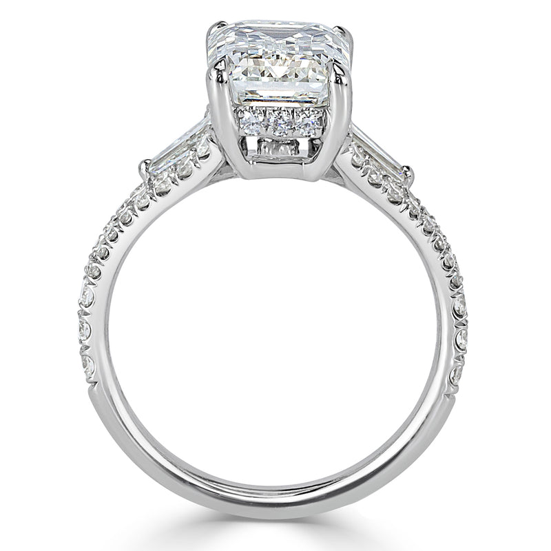 3.20ct Emerald Cut Diamond Engagement Ring