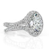 3.32ct Oval Cut Diamond Engagement Ring