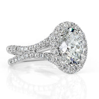 3.32ct Oval Cut Diamond Engagement Ring