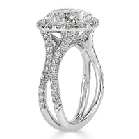 3.32ct Oval Cut Diamond Engagement Ring