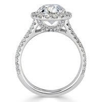 3.32ct Oval Cut Diamond Engagement Ring