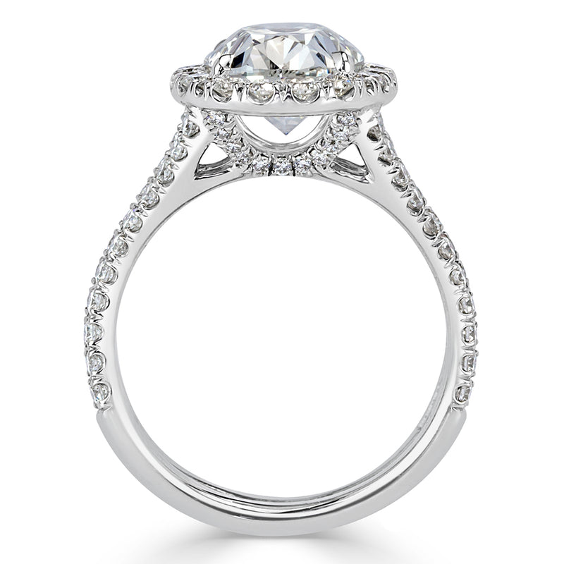 3.32ct Oval Cut Diamond Engagement Ring