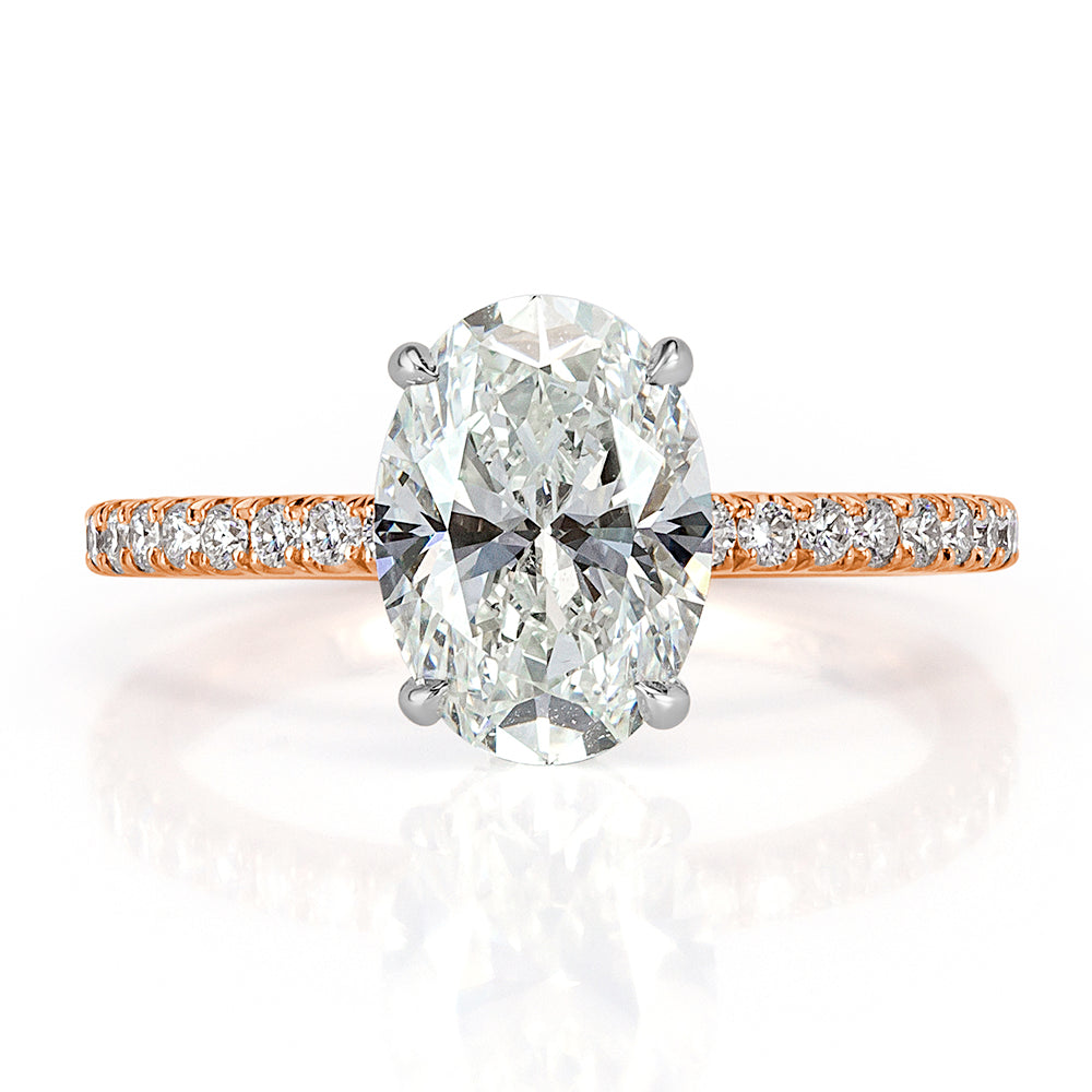 3.02ct Oval Cut Diamond Engagement Ring