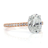 3.02ct Oval Cut Diamond Engagement Ring