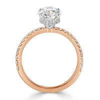 3.02ct Oval Cut Diamond Engagement Ring