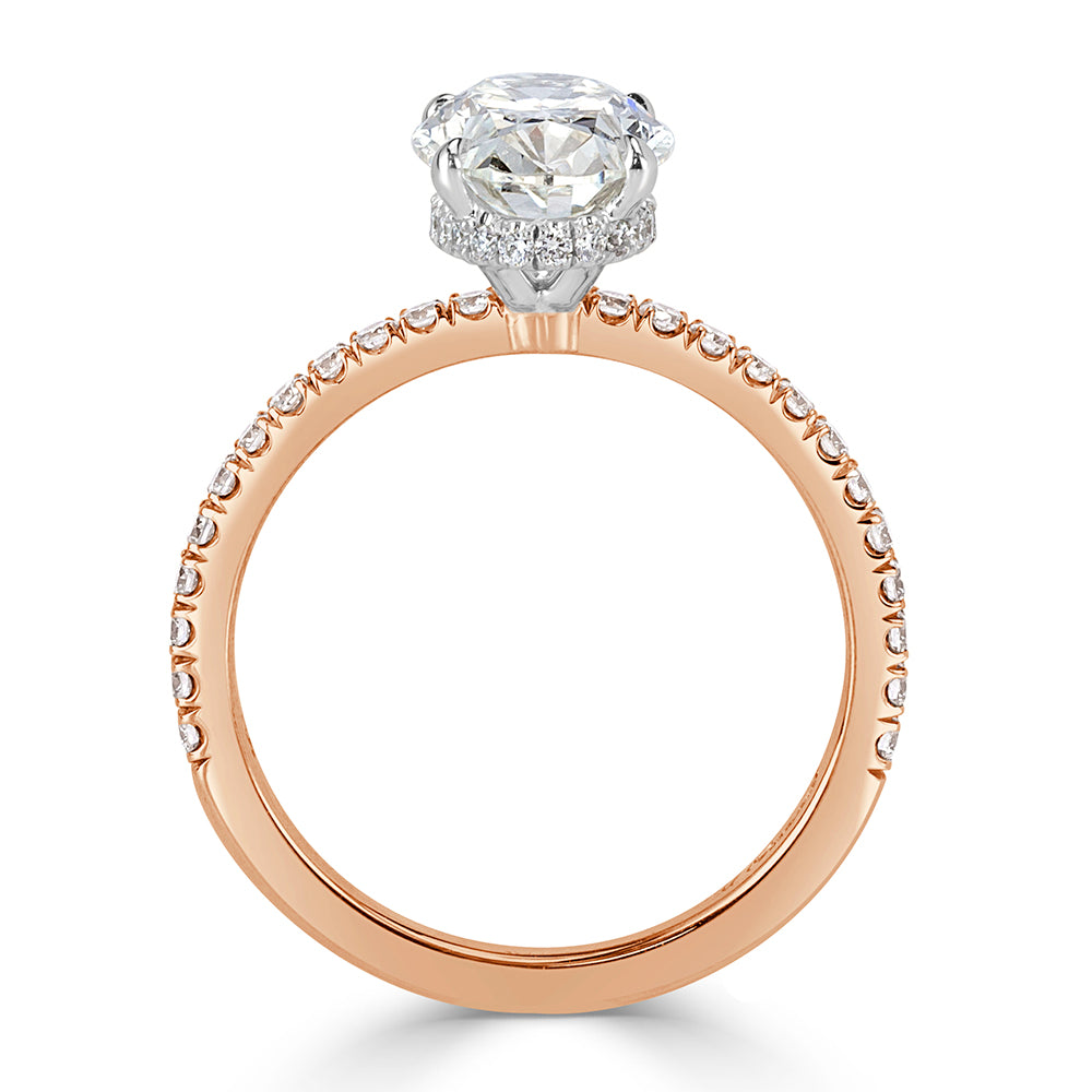 3.02ct Oval Cut Diamond Engagement Ring