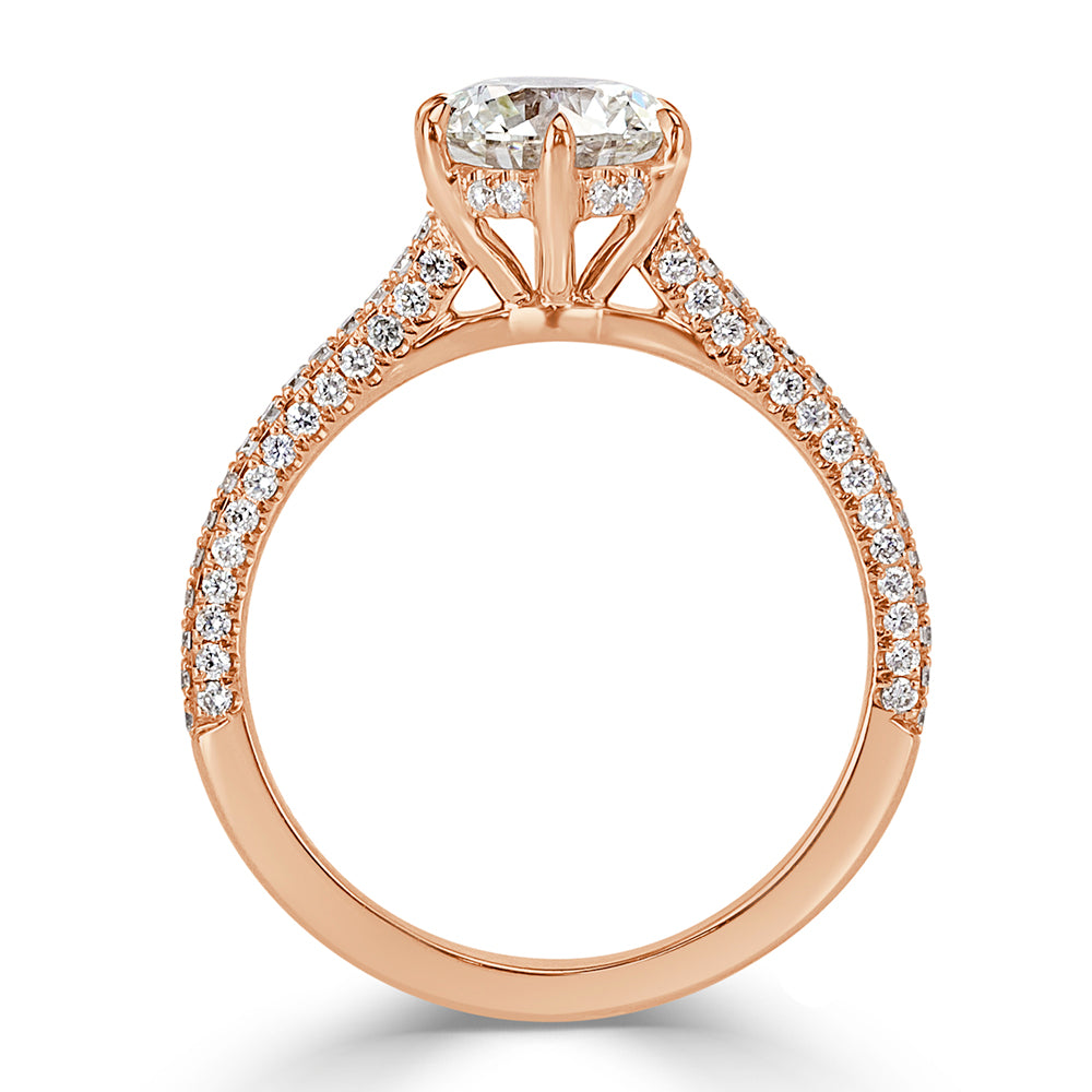 1.95ct Round Brilliant Cut Diamond Engagement RIng