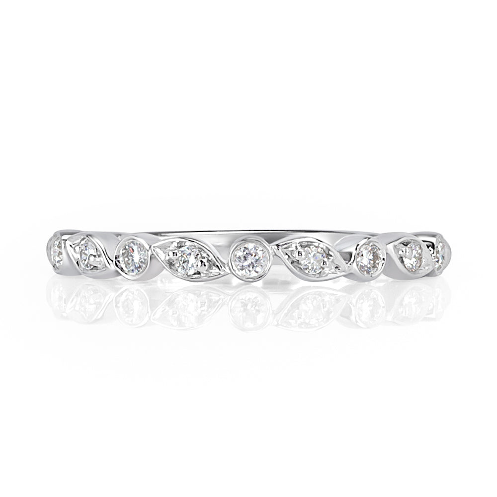 0.14ct Round Brilliant Cut Diamond Wedding Band