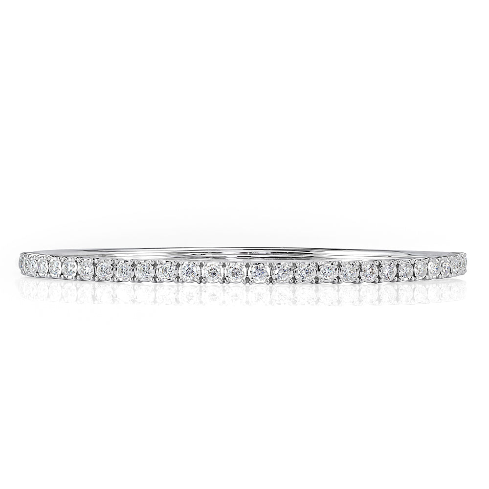 1.00ct Round Brilliant Cut Diamond Bangle Bracelet