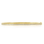 0.85ct Round Brilliant Cut Diamond Bangle Bracelet in 14k Yellow Gold