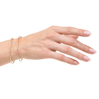 0.85ct Round Brilliant Cut Diamond Bangle Bracelet in 14K Yellow Gold